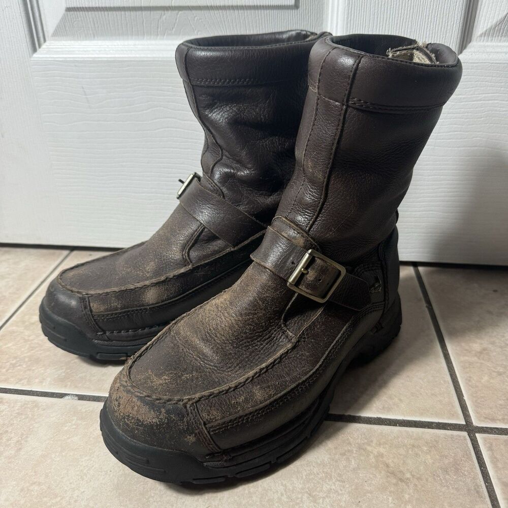Danner Sharptail Men’s 8 D Gore-Tex Hunting Leather Rear Zip Work Brown Boots